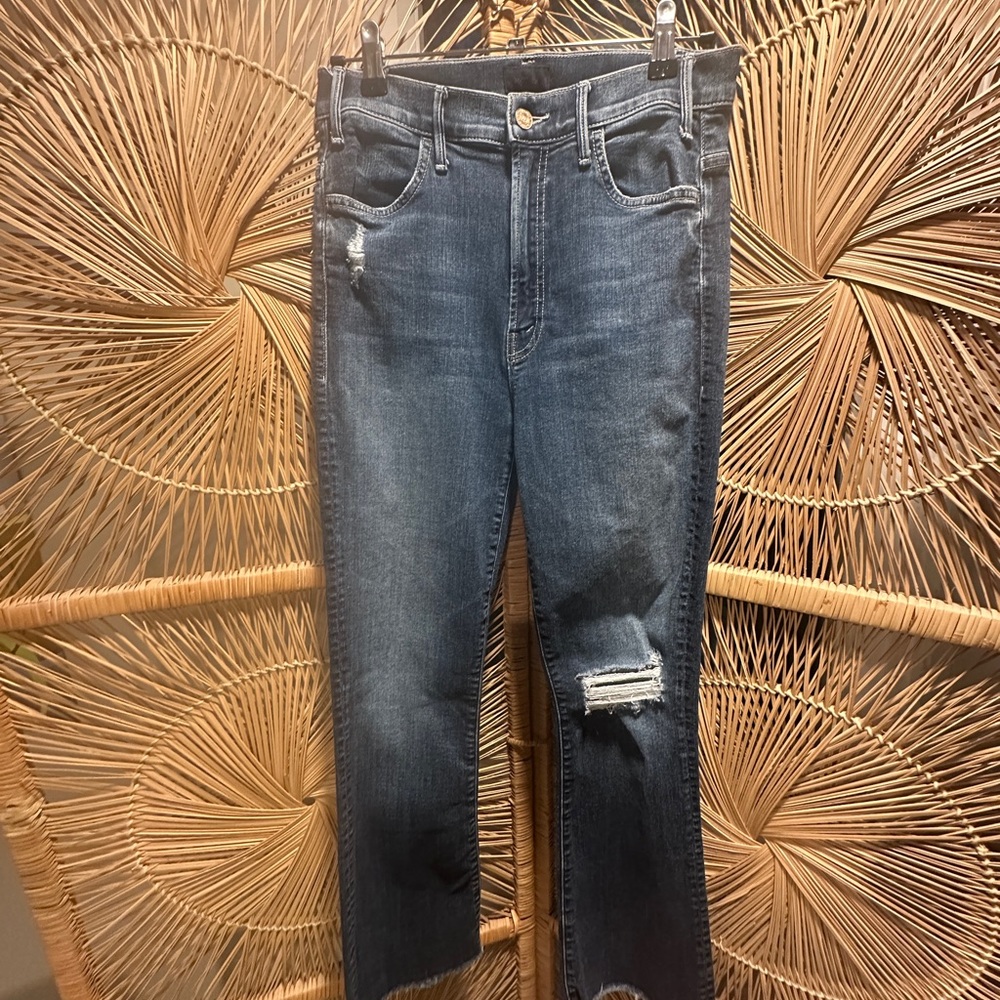 MOTHER Jeans The Hustler Ankle Fray